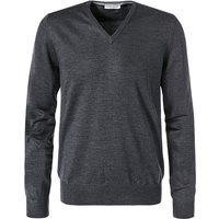 Gran Sasso Herren Pullover grau Schurwolle unifarben von Gran Sasso