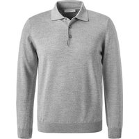 Gran Sasso Herren Pullover grau Schurwolle unifarben von Gran Sasso