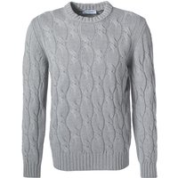Gran Sasso Herren Pullover grau unifarben von Gran Sasso
