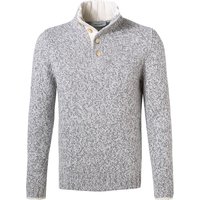 Gran Sasso Herren Troyer grau unifarben von Gran Sasso