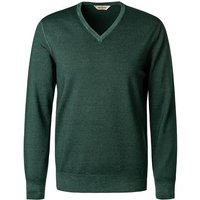 Gran Sasso Herren Pullover grün Schurwolle unifarben von Gran Sasso