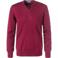 Gran Sasso Herren Pullover rot Schurwolle unifarben von Gran Sasso