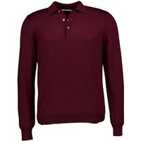 Gran Sasso Herren Pullover rot Merinowolle unifarben von Gran Sasso