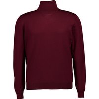 Gran Sasso Herren Rollkragenpullover rot Schurwolle unifarben von Gran Sasso