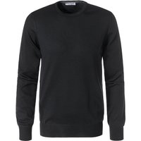 Gran Sasso Herren Pullover schwarz Merinowolle unifarben von Gran Sasso