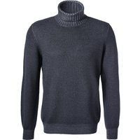 Gran Sasso Herren Rollkragenpullover grau Schurwolle unifarben von Gran Sasso