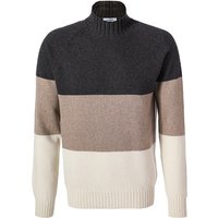 Gran Sasso Herren Stehkragenpullover beige gestreift von Gran Sasso