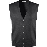 Gran Sasso Herren Strickweste grau Schurwolle unifarben Gran Sasso Herren Strickweste grau Schurwolle unifarben von Gran Sasso