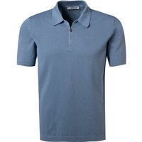 Gran Sasso Herren Zip-Polo blau von Gran Sasso