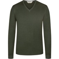 Gran Sasso Leichter Pullover mit V-Ausschnitt in Washed-Optik in 52 von Gran Sasso