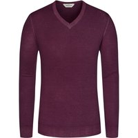 Gran Sasso Leichter Pullover mit V-Ausschnitt in Washed-Optik in 56 von Gran Sasso