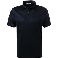 Gran Sasso Herren Polo-Shirt blau Baumwoll-Jersey von Gran Sasso