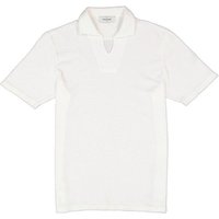 Gran Sasso Herren Polo-Shirt weiß Baumwoll-Frottee von Gran Sasso