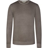 Gran Sasso Pullover aus Schurwolle mit O-Neck und dezenter Waschung in 50 von Gran Sasso