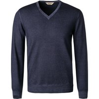 Gran Sasso Herren Pullover blau Schurwolle unifarben von Gran Sasso