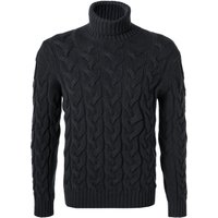 Gran Sasso Herren Rollkragenpullover blau Schurwolle unifarben von Gran Sasso