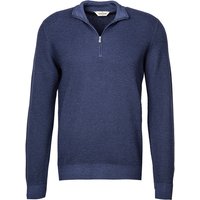 Gran Sasso Herren Troyer blau unifarben von Gran Sasso