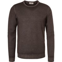 Gran Sasso Herren Pullover braun Merinowolle unifarben von Gran Sasso