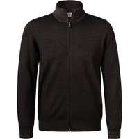 Gran Sasso Herren Cardigan braun Schurwolle unifarben von Gran Sasso