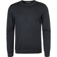 Gran Sasso Herren Pullover grau Merinowolle unifarben von Gran Sasso