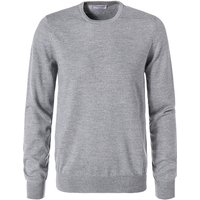 Gran Sasso Herren Pullover grau Merinowolle unifarben von Gran Sasso