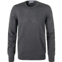 Gran Sasso Herren Pullover grau Merinowolle unifarben von Gran Sasso