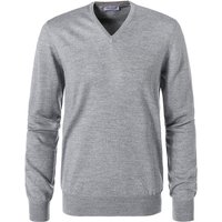 Gran Sasso Herren Pullover grau Schurwolle unifarben von Gran Sasso