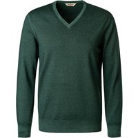 Gran Sasso Herren Pullover grün Schurwolle unifarben von Gran Sasso