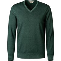 Gran Sasso Herren Pullover grün Schurwolle unifarben von Gran Sasso