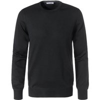 Gran Sasso Herren Pullover schwarz Merinowolle unifarben von Gran Sasso