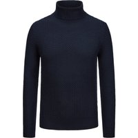 Gran Sasso Rollkragenpullover aus Schurwolle in Flechtstrick in 54 von Gran Sasso