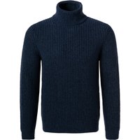 Gran Sasso Herren Rollkragenpullover blau Schurwolle unifarben von Gran Sasso