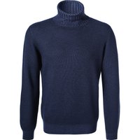 Gran Sasso Herren Rollkragenpullover blau Schurwolle unifarben von Gran Sasso