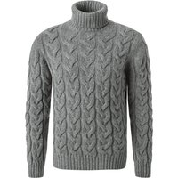 Gran Sasso Herren Rollkragenpullover grau unifarben von Gran Sasso