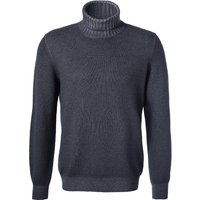 Gran Sasso Herren Rollkragenpullover grau Schurwolle unifarben von Gran Sasso