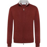 Gran Sasso Softe Strickjacke mit Zip aus einem Schurwoll-Mix mit Kaschmir in 54 von Gran Sasso