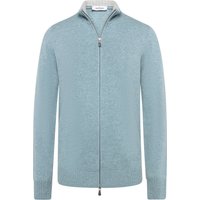 Gran Sasso Softe Strickjacke mit Zip aus einem Schurwoll-Mix mit Kaschmir in 56 von Gran Sasso
