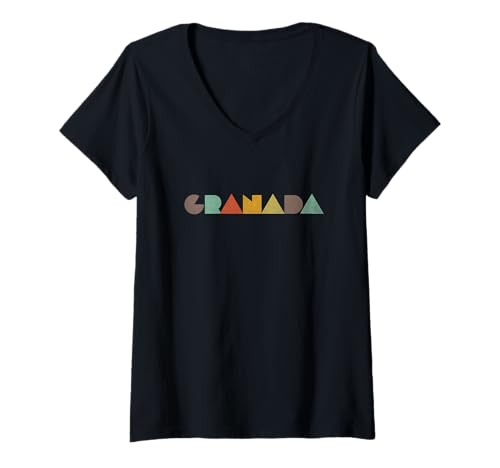 Damen Granada Altmodisch T-Shirt mit V-Ausschnitt Damen Granada Altmodisch T-Shirt mit V-Ausschnitt von Granada Vintage Spain