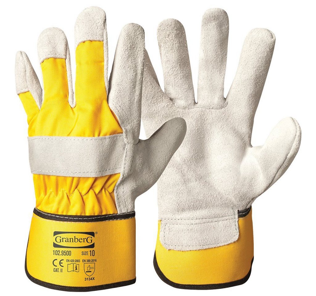 Granberg Arbeitshandschuhe Lederhandschuhe Rindspaltleder gefüttert Gr.10 Granberg Arbeitshandschuhe Lederhandschuhe Rindspaltleder gefüttert Gr.10 von Granberg