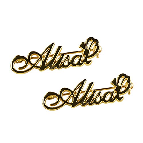 Name Brosche Pin personalisiert für Frauen Custom Name Brosche mit jeder Buchstaben Silber Gold Rose Gold Schmuck gemacht von Grancey