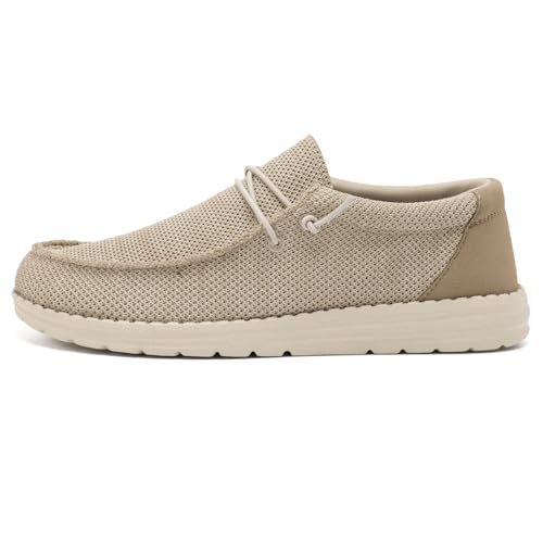 Grand Attack Lässige Herren-Schlupfschuhe, leichte Loafer mit atmungsaktivem Stretch-Mesh und weicher Sohle, für Spaziergänge, Fahren, Khaki, 47 EU Grand Attack Lässige Herren-Schlupfschuhe, leichte Loafer mit atmungsaktivem Stretch-Mesh und weicher Sohle, für Spaziergänge, Fahren, Khaki, 47 EU von Grand Attack