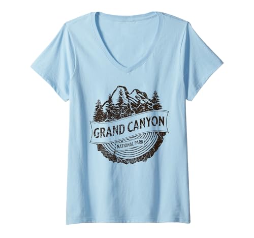 Damen Grand-Canyon-Nationalpark T-Shirt mit V-Ausschnitt Damen Grand-Canyon-Nationalpark T-Shirt mit V-Ausschnitt von Grand Canyon National Park Arizona USA Outdoor