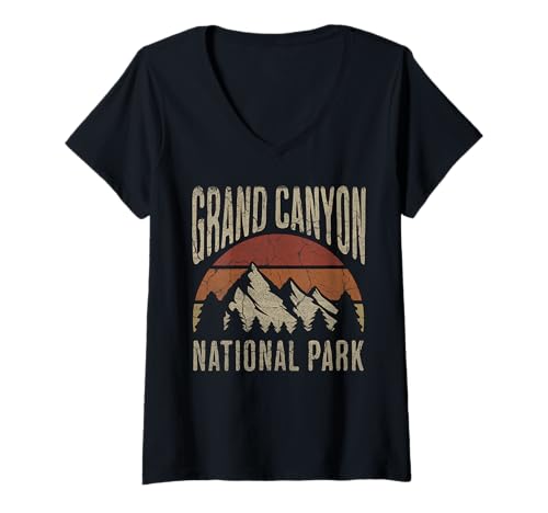 Damen Grand-Canyon-Nationalpark T-Shirt mit V-Ausschnitt Damen Grand-Canyon-Nationalpark T-Shirt mit V-Ausschnitt von Grand Canyon National Park Arizona USA Outdoor