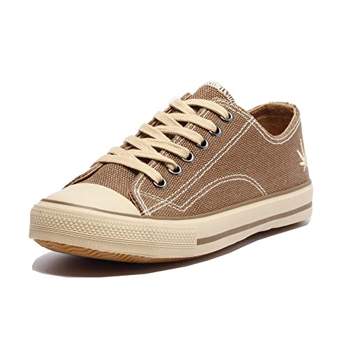 Grand Step Shoes Hanf Sneaker Marley, Farbe: Taupe, Größe: 45 von Grand Step Shoes