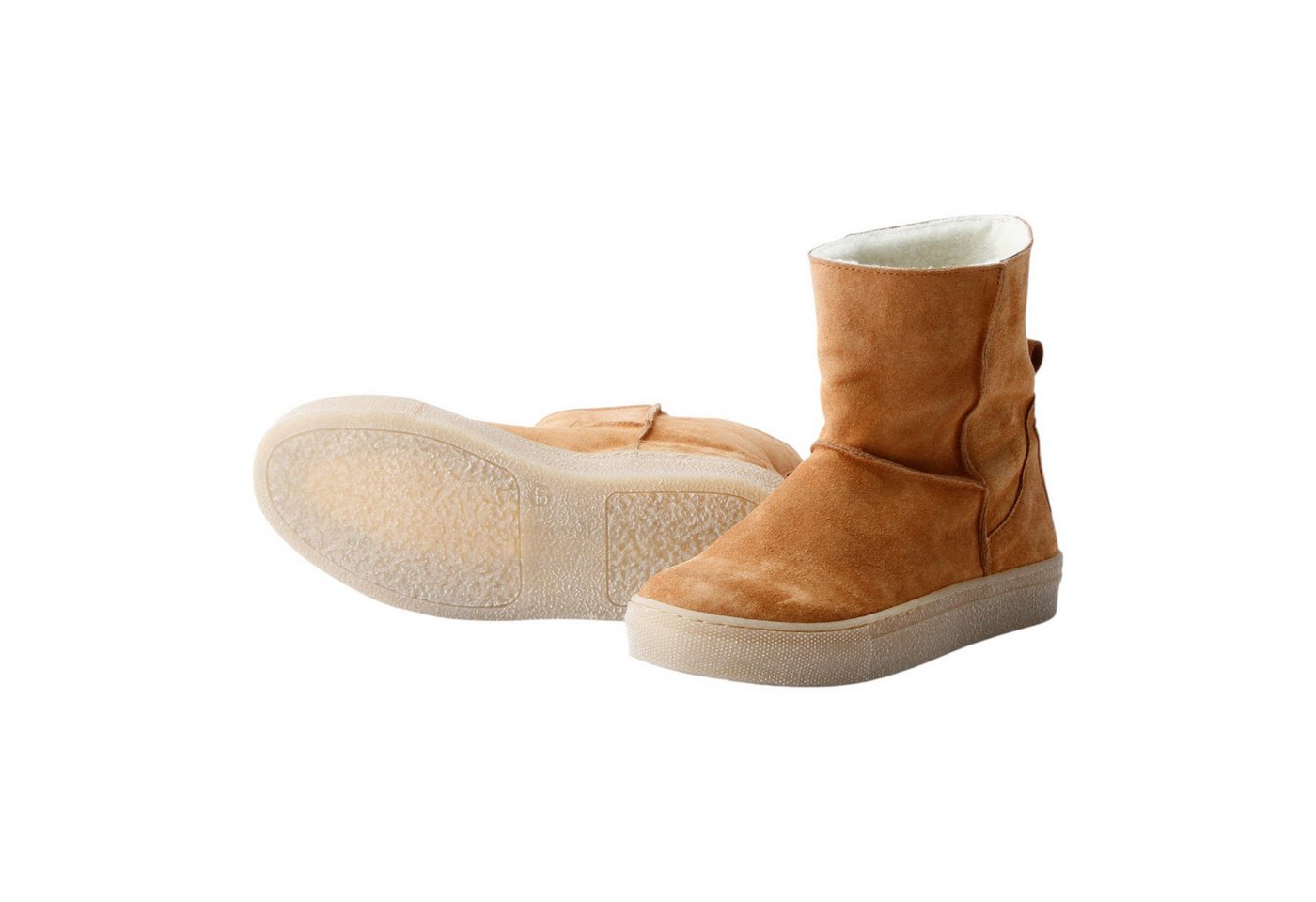 Grand Step Shoes Nicki Suede Bootie (gefüttert, bequem) - braun Damen Winterstiefel von Grand Step Shoes