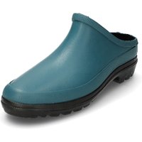 Gummiclogs aus Naturkautschuk, pfauenblau von Grand Step Shoes