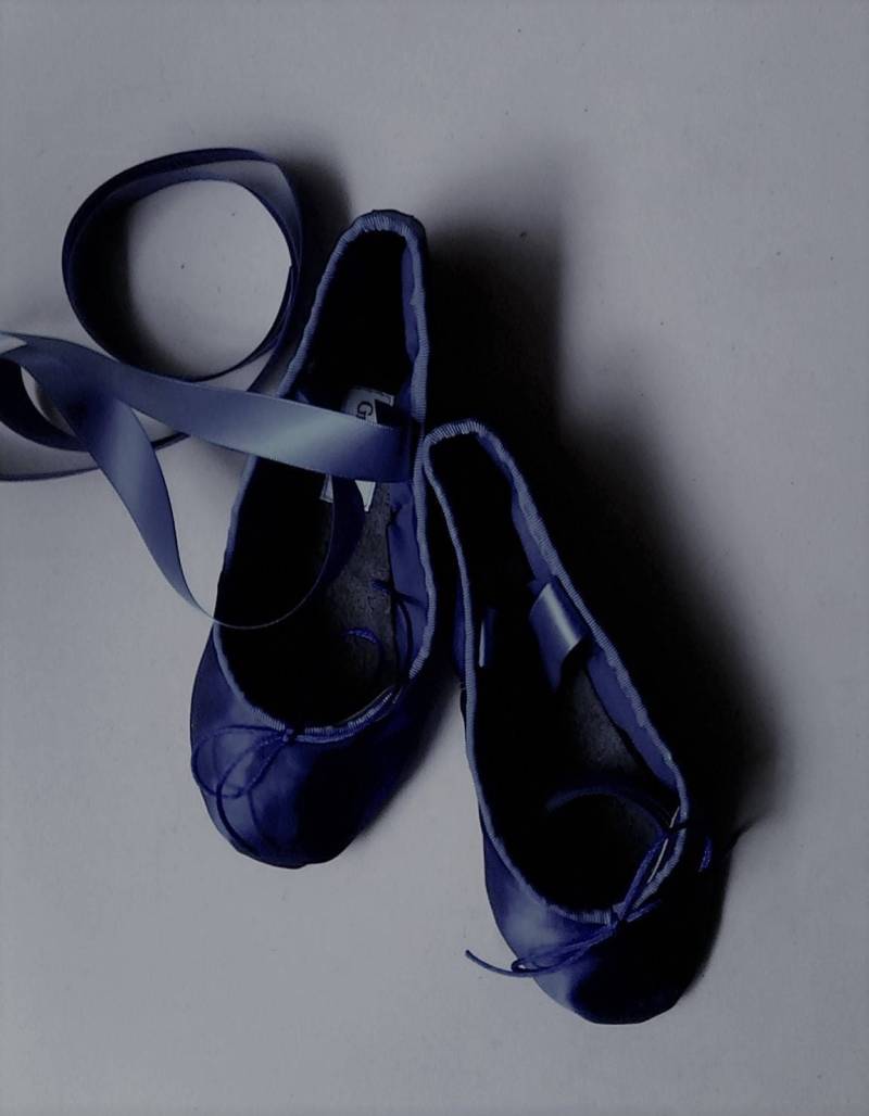 Dunkelblau Satin Ballettschuhe - Volle Sohle Oder Geteilte Erwachsenengrößen von GrandGear