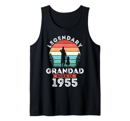 Legendary Grandad Born in 1955, 70th Birthday Men Tank Top Legendary Grandad Born in 1955, 70th Birthday Men Tank Top von Grandad 1955 Legends Gifts for Mens 70th Bday