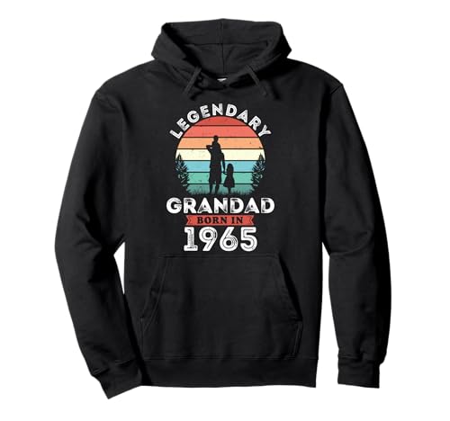 Legendary Grandad Born in 1965, 60th Birthday Men Pullover Hoodie Legendary Grandad Born in 1965, 60th Birthday Men Pullover Hoodie von Grandad 1965 Legends Gifts for Mens 60th Bday