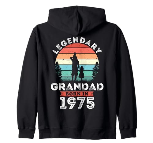 Legendary Grandad Born in 1975, 50th Birthday Men Kapuzenjacke Legendary Grandad Born in 1975, 50th Birthday Men Kapuzenjacke von Grandad 1975 Legends Gifts for Mens 50th Bday